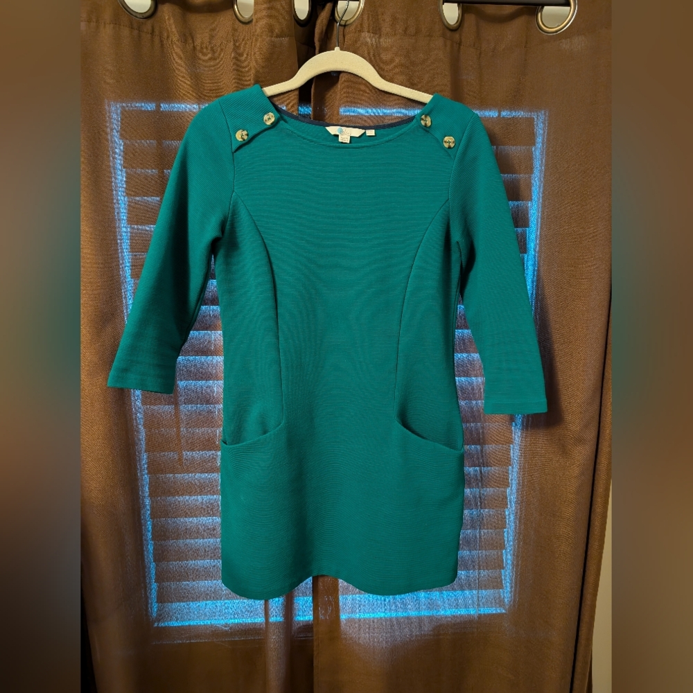 Boden Teal Tunic Dress Size 4